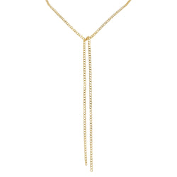 KARO - The Glow Tie Necklace - Gold - CLASSYANDFABULOUS JEWELRY