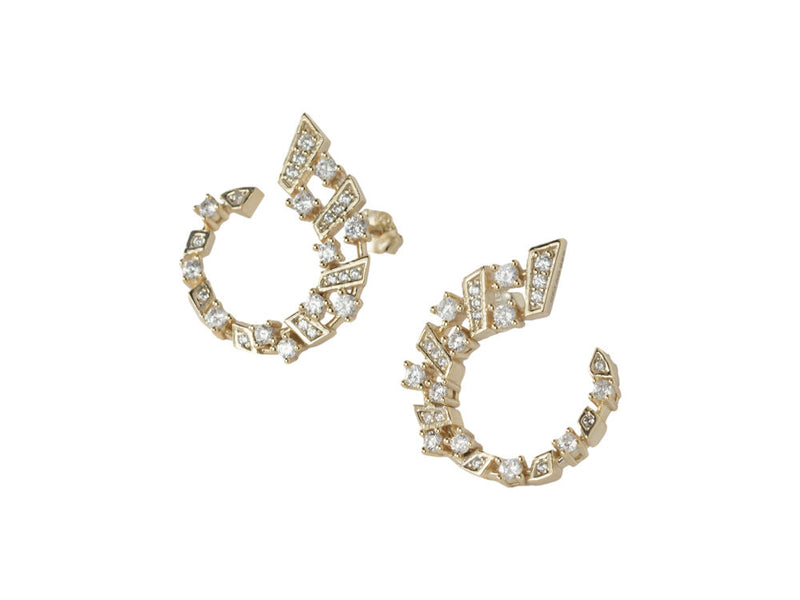 Fifth Avenue Open Earring - Gold