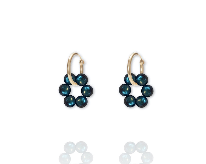 ABSOLUT AZALEA Earring - Gold / Thaitian Green