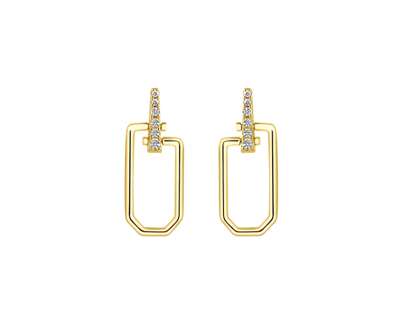 AIMÉE Earrings Plain - Gold