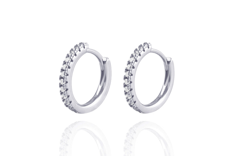 AZALEA Diamond Earring - Maxi - Silber