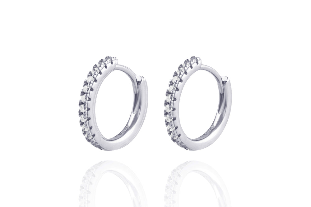 AZALEA Diamond Earring - Mini - Silber
