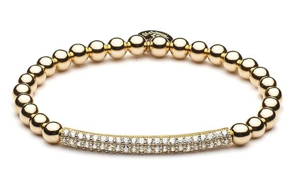 ALISA  - Limited Edition - Kugelarmband -Le Pavé Tube - Gold - CLASSYANDFABULOUS JEWELRY