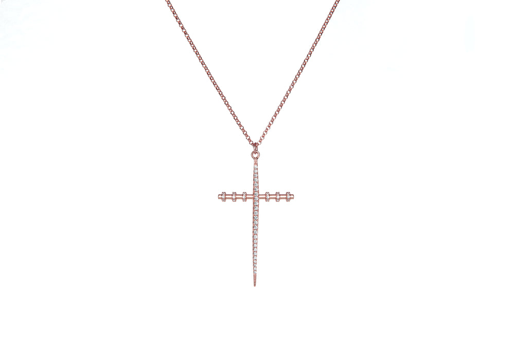 ALIX - THE EXCLUSIVE GM CROSS CHAIN  -  ROSÉGOLD *PRE ORDER