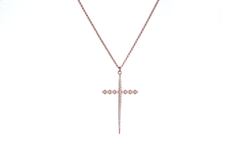ALIX - THE EXCLUSIVE GM CROSS CHAIN  -  ROSÉGOLD *PRE ORDER