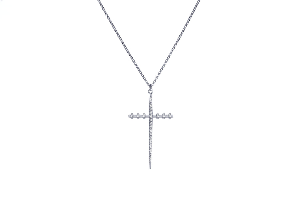 ALIX - THE EXCLUSIVE GM CROSS CHAIN  -  SILBER