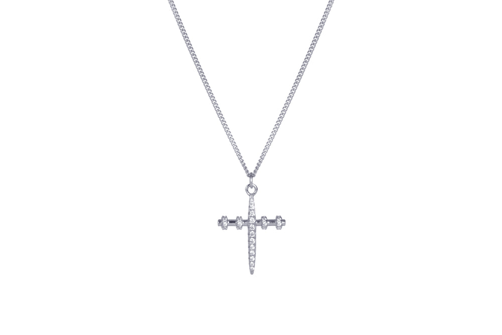 ALIX - THE EXCLUSIVE PM CROSS CHAIN  -  SILBER