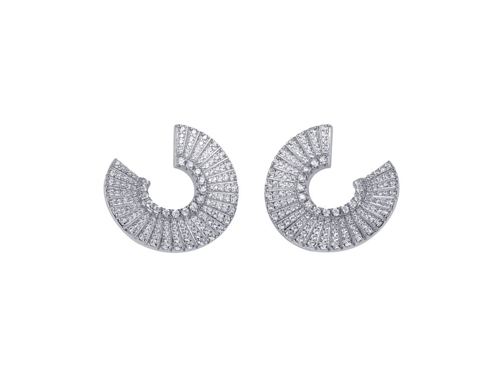 AVE STATEMENT OPEN EARRINGS - SILBER