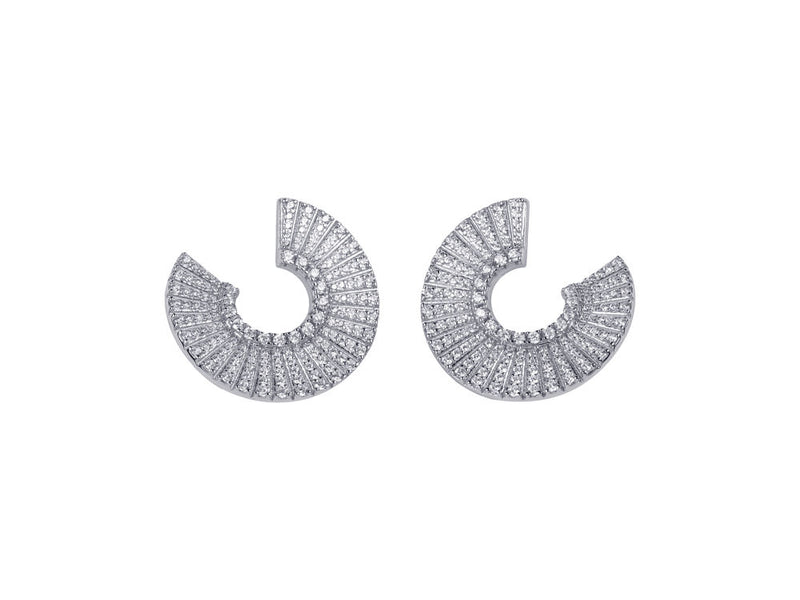 AVE STATEMENT OPEN EARRINGS - SILBER