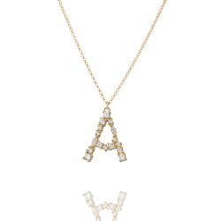 A - Buchstaben Kette - Letter Chain - Gold - CLASSYANDFABULOUS JEWELRY