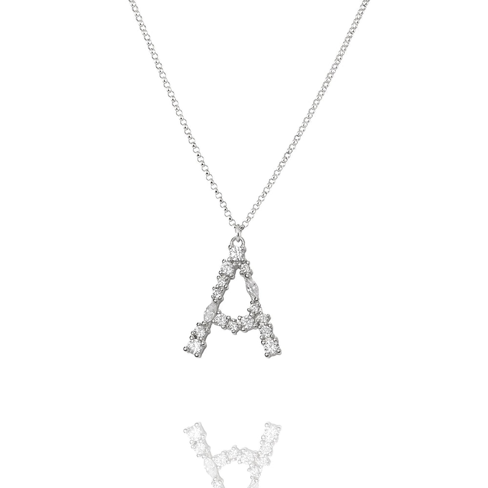 A - Buchstaben Kette - Letter Chain - Silber - CLASSYANDFABULOUS JEWELRY