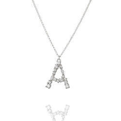 A - Buchstaben Kette - Letter Chain - Silber - CLASSYANDFABULOUS JEWELRY