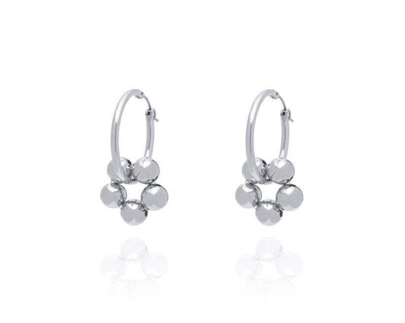 ABSOLUT AZALEA Earring - Maxi Hoop - Silber