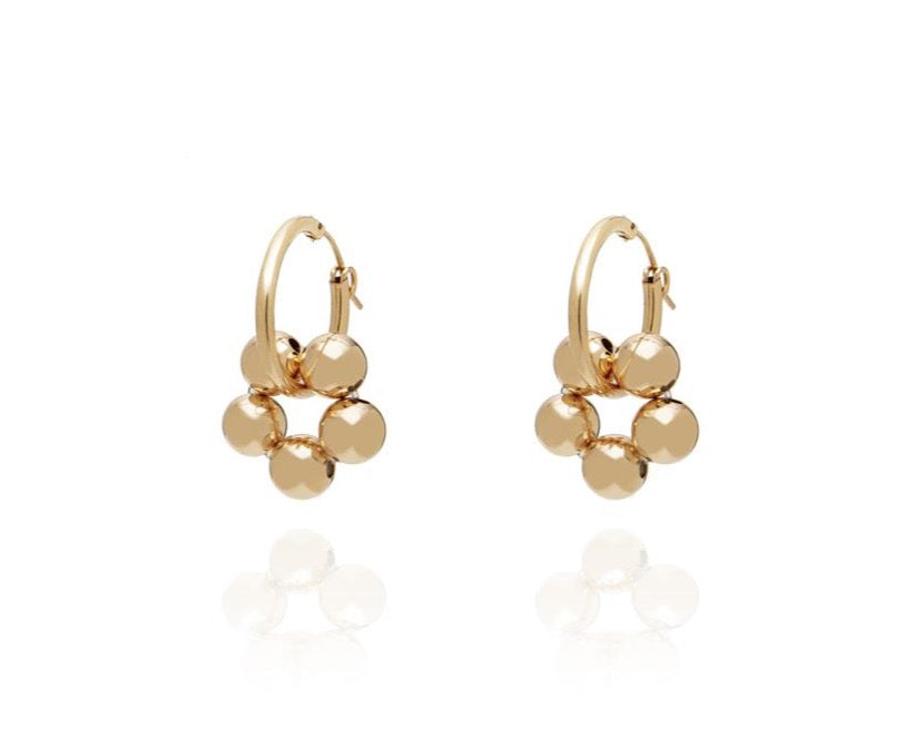 ABSOLUT AZALEA  Earring - Classic Hoops -versch. Grössen - Gold