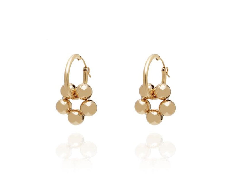 ABSOLUT AZALEA  Earring - Classic Hoops -versch. Grössen - Gold