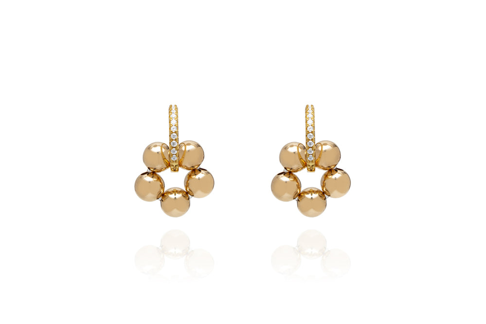 AZALEA Diamond Earring - Mini - Gold