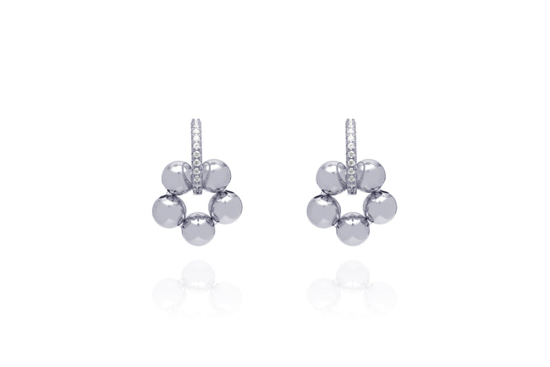 AZALEA Diamond Earring - Mini - Silber