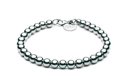 Beaded Bracelet  - Kugelarmband 5mm -  14k (585) Weißgold - CLASSYANDFABULOUS JEWELRY