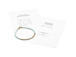 Kinder Namensarmband • Morsecode • Pastellblau/ Gold - CLASSYANDFABULOUS JEWELRY