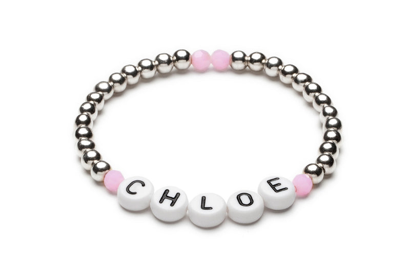 Kinder Namensarmband • CHLOE • Silber - CLASSYANDFABULOUS JEWELRY