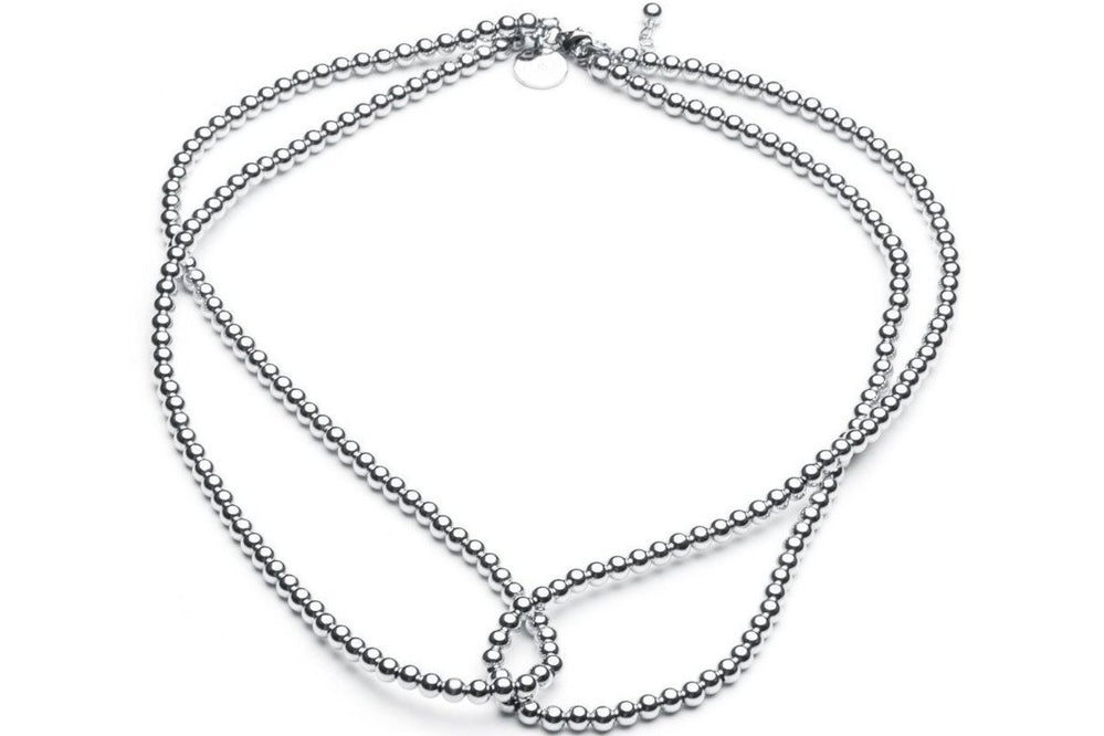 Loop it Twice  - Kugelkette 2in1 -   Silber - CLASSYANDFABULOUS JEWELRY