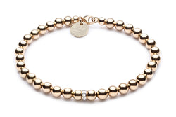 ONE DIAMOND  - Kugelarmband mit Diamanten -  Gold - CLASSYANDFABULOUS JEWELRY