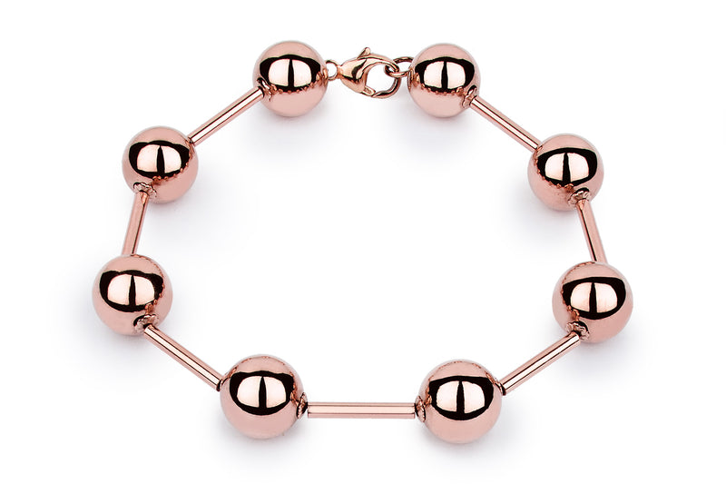 STYLE HÉROINE BRACELET  - Modernes Kugelarmband - Roségold - CLASSYANDFABULOUS JEWELRY