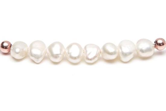ORISA - elegante Kette mit Süßwasser Perlen - Roségold - CLASSYANDFABULOUS JEWELRY