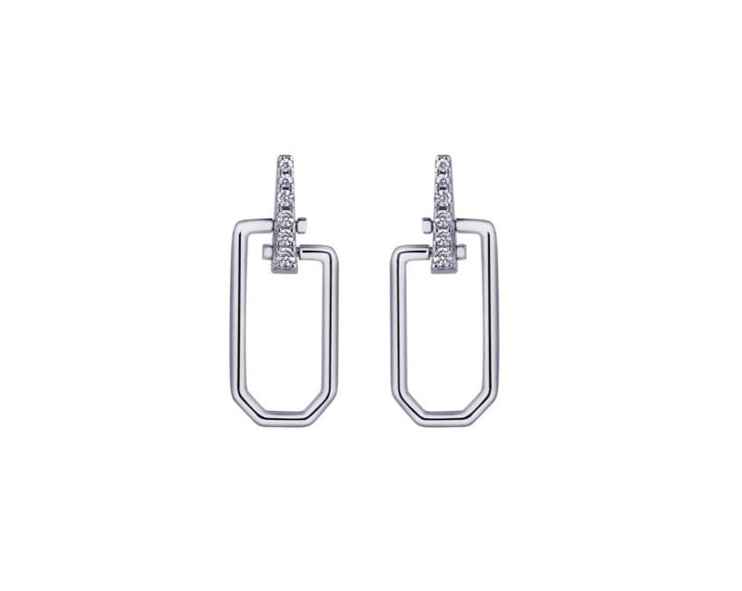 AIMÉE Earrings Plain - Silber