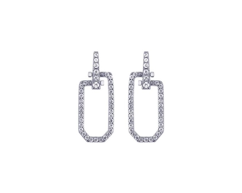 AIMÉE Earrings Sparkle - Silber