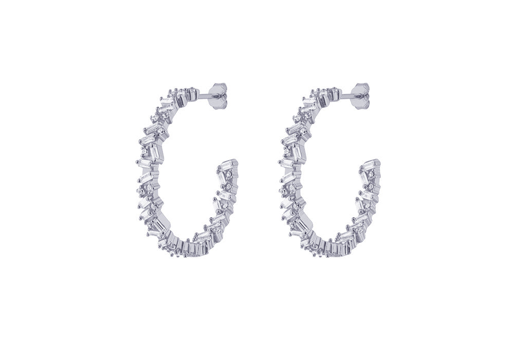 LORA MEDIUM HOOPS - 925 Silber - LIMITIERT