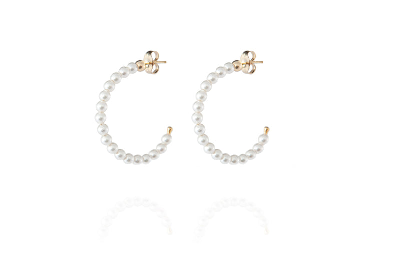 ELIN Pearl Earrings Maxi - Ohrring mit Perlen - Gold - CLASSYANDFABULOUS JEWELRY