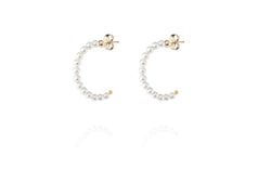 ELIN Pearl Earrings Medium - Ohrring mit Perlen - Gold - CLASSYANDFABULOUS JEWELRY