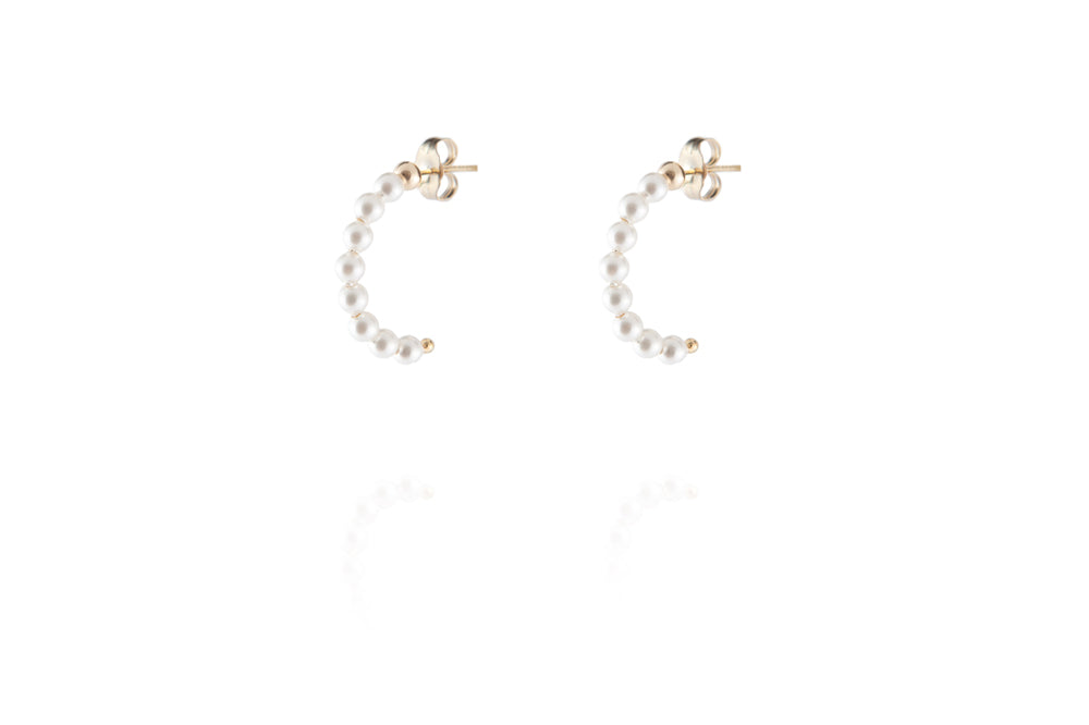 ELIN Pearl Earrings Maxi - Ohrring mit Perlen - Gold - CLASSYANDFABULOUS JEWELRY