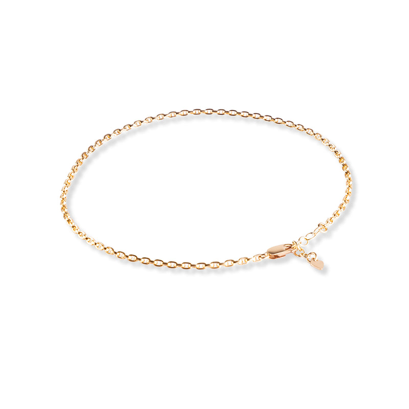 EVELIN MEDIUM ROUND Anklet - Cooles Fusskettchen - Gold