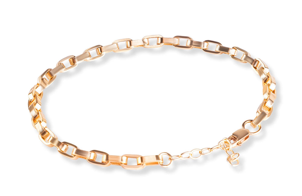 EVELIN JUMBO FLAT Anklet - Fusskettchen - Gold