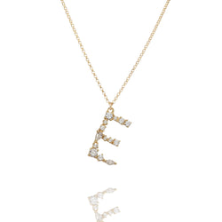 E - Buchstaben Kette - Letter Chain - Gold - CLASSYANDFABULOUS JEWELRY