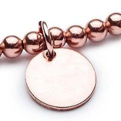 Gravuranhänger - 10mm- Roségold - CLASSYANDFABULOUS JEWELRY