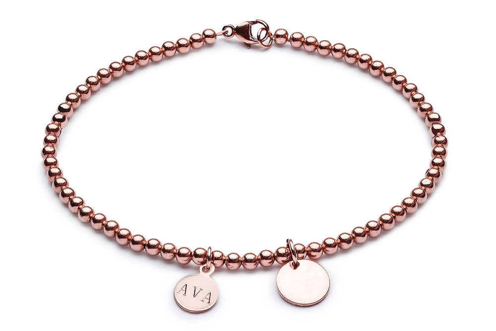 Gravuranhänger - 10mm- Roségold - CLASSYANDFABULOUS JEWELRY