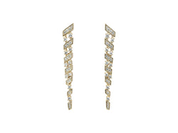 Fifth Avenue Long Drop Earring - Gold