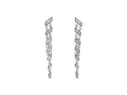 Fifth Avenue Long Drop Earring - Silber