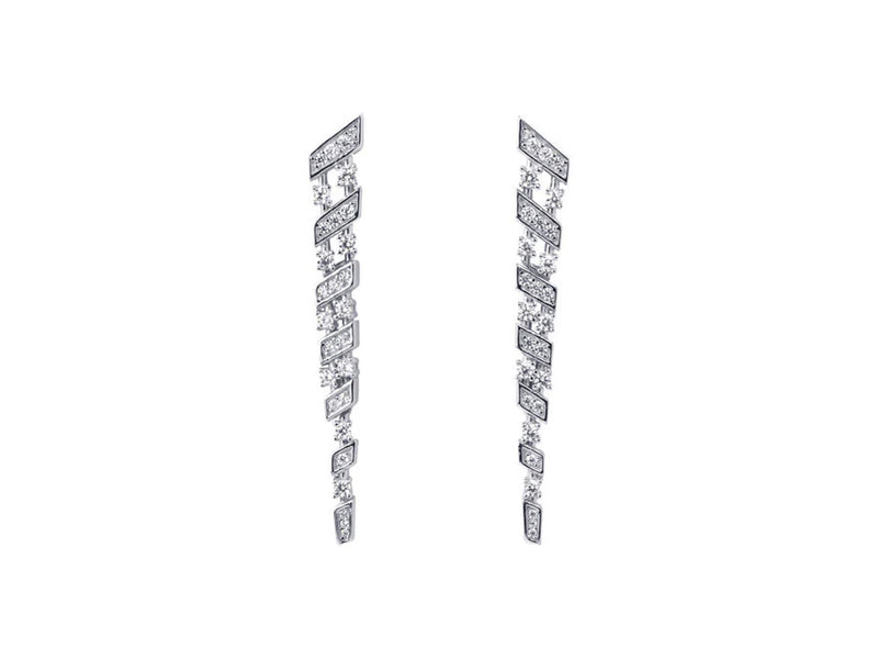 Fifth Avenue Long Drop Earring - Silber