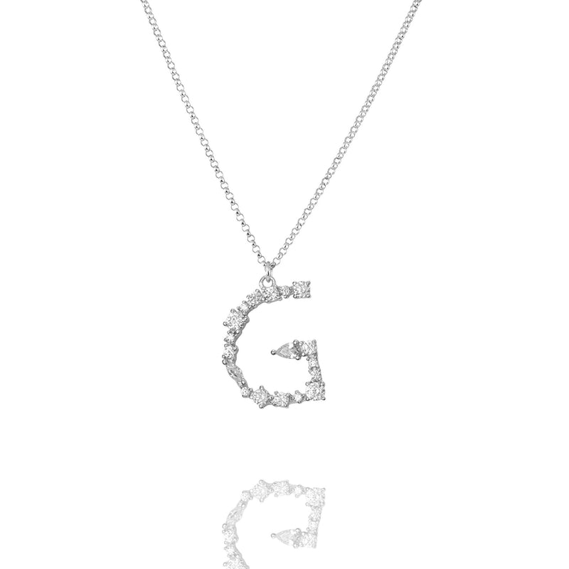 G - Buchstaben Kette - Letter Chain - Silber - SOLD OUT - CLASSYANDFABULOUS JEWELRY