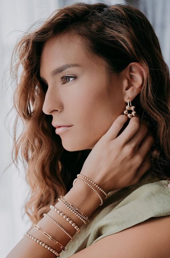 ABSOLUT AZALEA  Earring - Classic Hoops - Gold