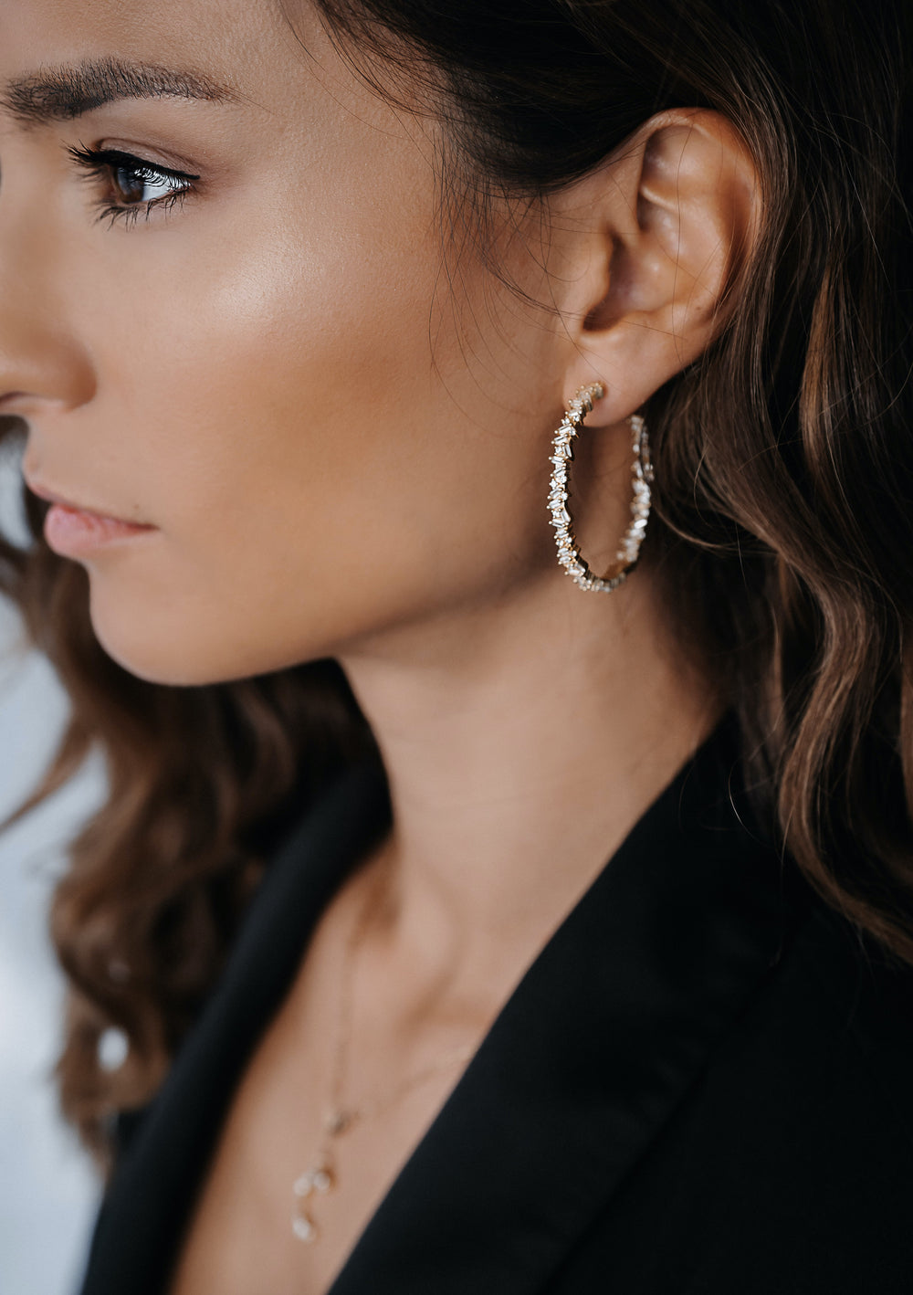 LORA NEW BIG HOOPS- INSIDE OUT - Silber  -LUXURY EDITION LIMITIERT
