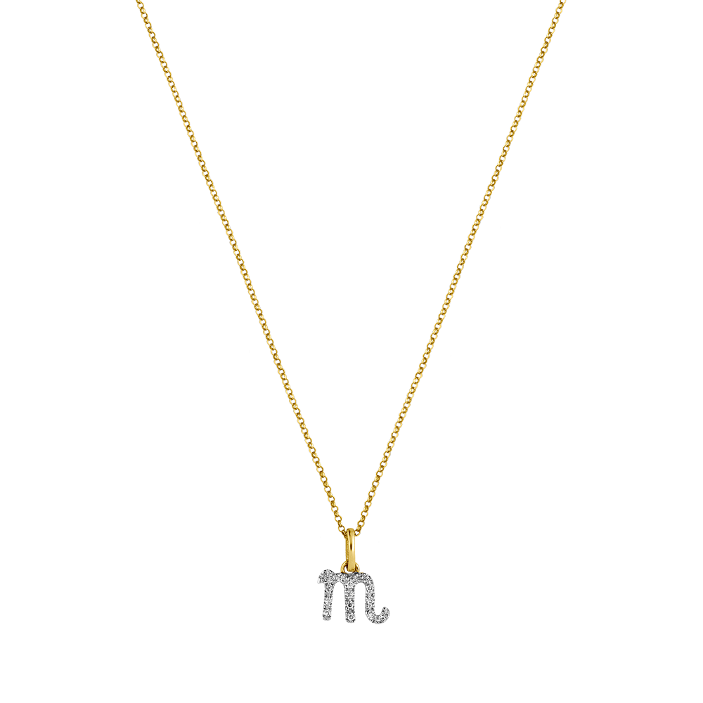 STAR SIGN Chain - Kette mit Sternzeichen aus Diamanten -  Gold