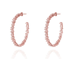 THE NEW LORA BIG HOOPS- INSIDE OUT - Roségold -LUXURY EDITION LIMITIERT