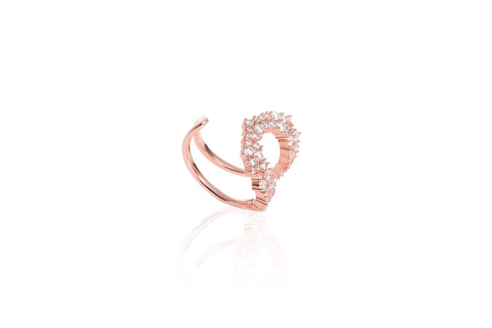 ANAH VISÈE Ring - Roségold - LIMITIERT