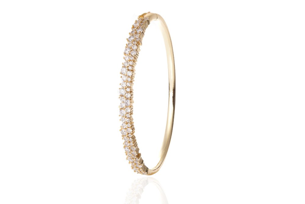 ANAH Luminated Closed Bangle  - Gold - LIMITIERT