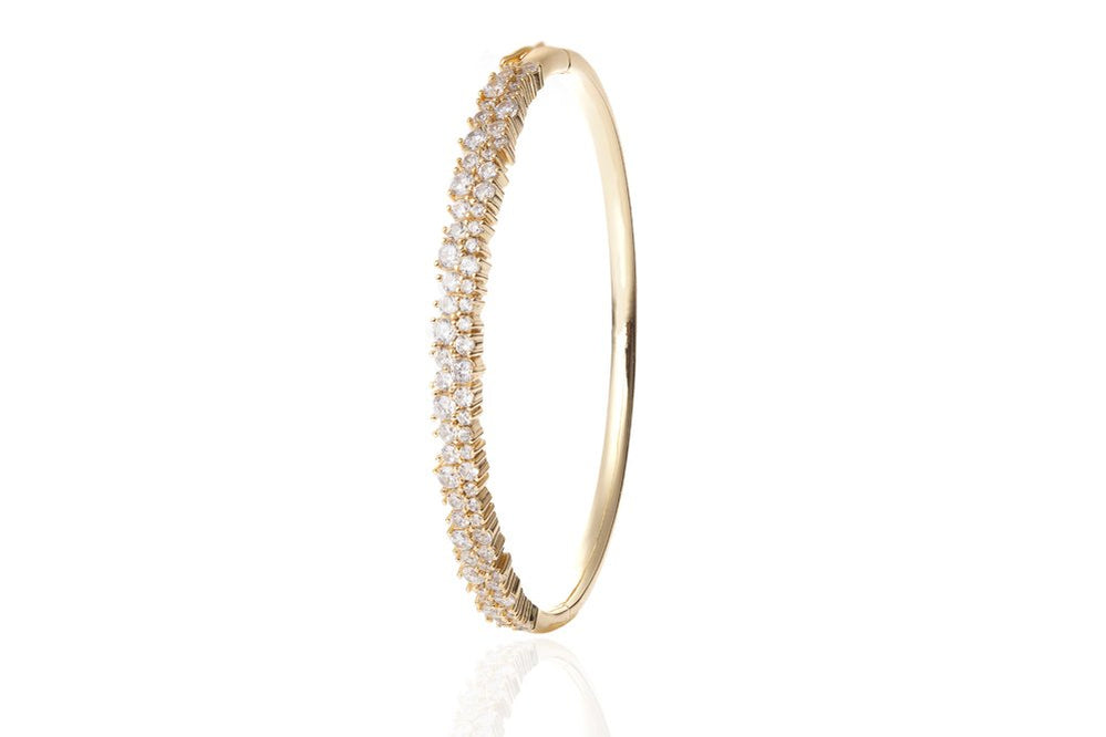 ANAH Luminated Closed Bangle  - Gold - LIMITIERT